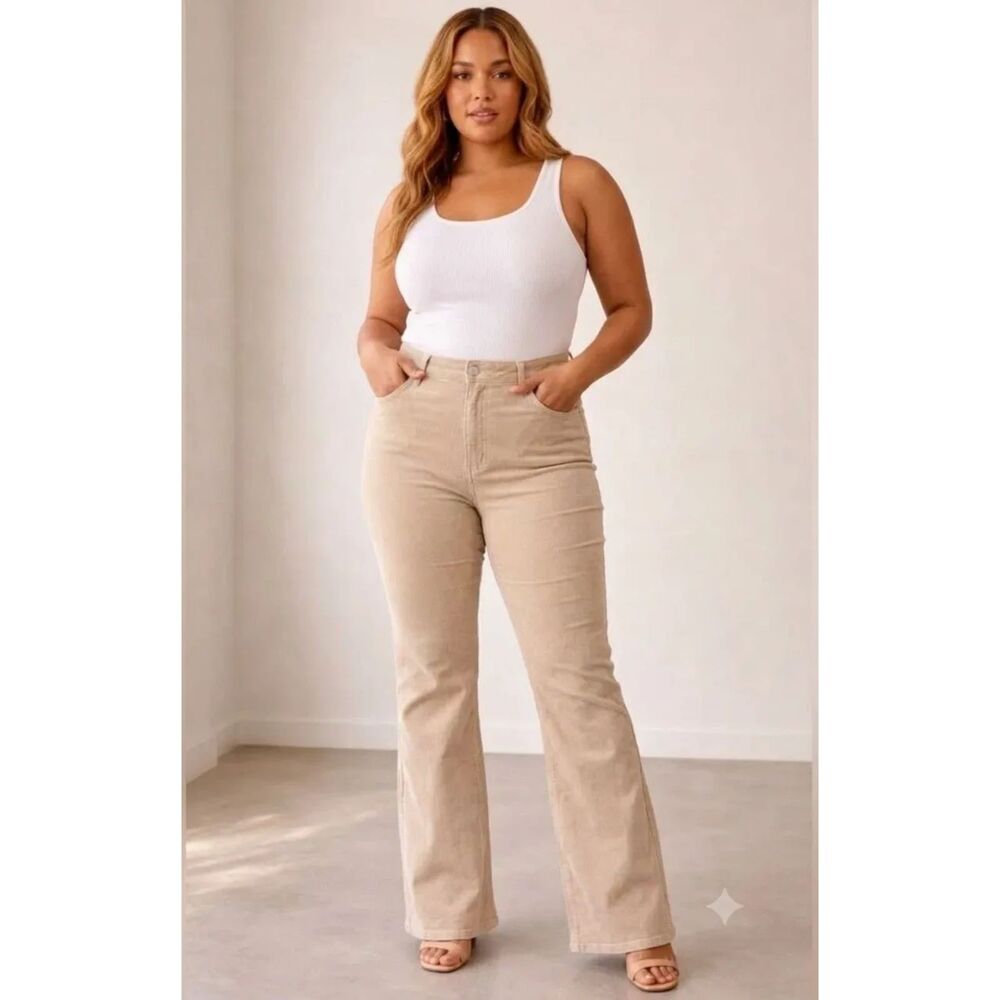 Lovervet by Vervet 32/15 Taupe Bootcut Jeans